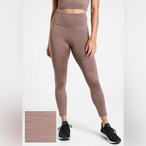 [NWT] ATHLETA Elation Ultra High Rise 7/8 Legging | Tan | S - Picture 1 of 10
